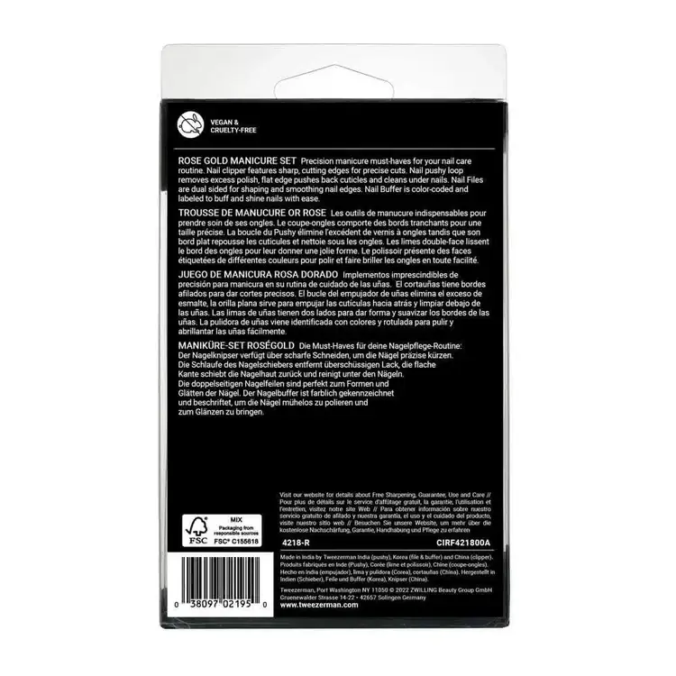 Rose Oro Manicure Set Set para manicura ideal para uñas