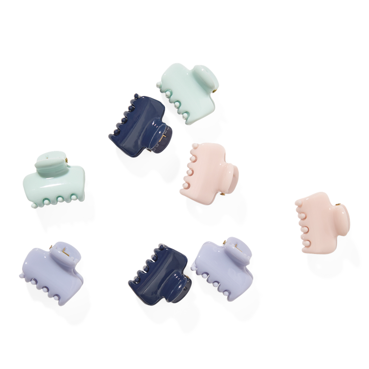 CLOUD Set de mini ganchos para cabello acabado brillante