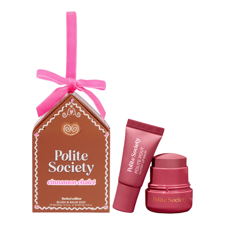 Cinnamon Chalet - Dúo de rubor y bálsamo labial de edición limitada