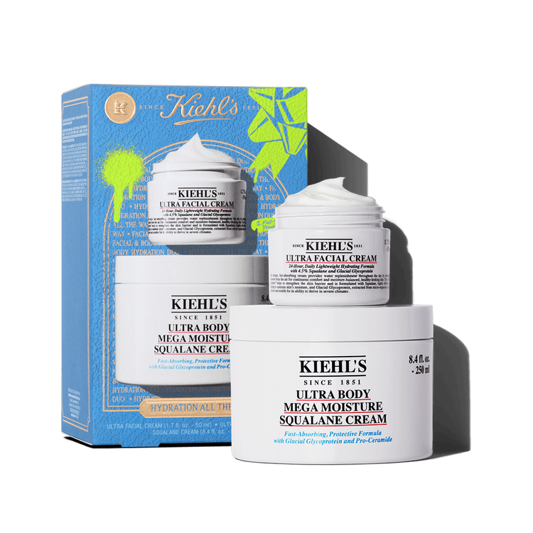 Ulta Hydrated Face+Body - Set de regalo, crema facial + hidratante corporal