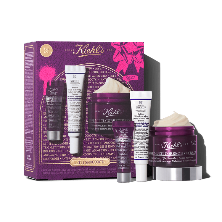 Level Up Your Smooth - Set de regalo, crema facial + contorno de ojos + suero con retinol