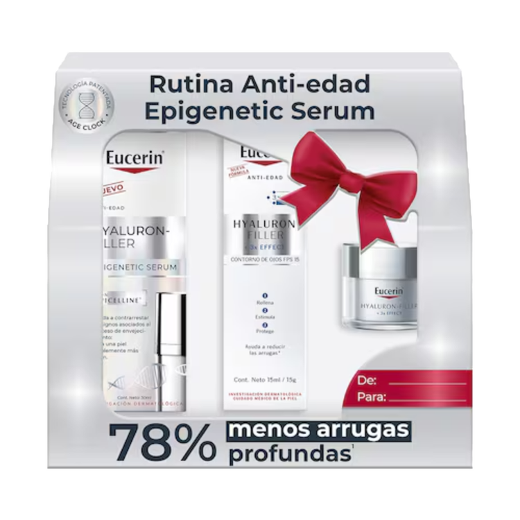 Rutina anti - edad, Set de regalo, serum facial + contorno de ojos