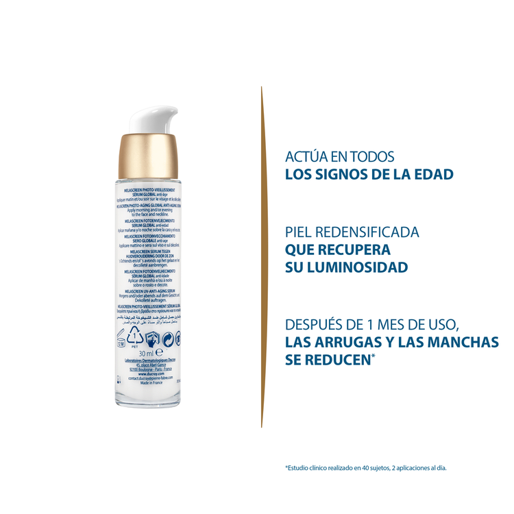 Melascreen Sérum global unifica la piel y restaura su densidad