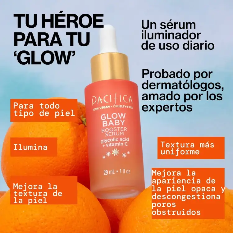 Glow Baby Vitamin C Booster - Suero facial, aumenta el brillo y la luminosidad