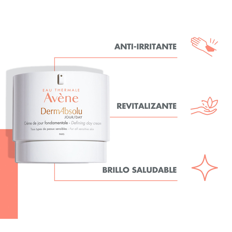 Dermabsolu Crema de día antiedad piel, radiante, tersa y llena de vivacidad