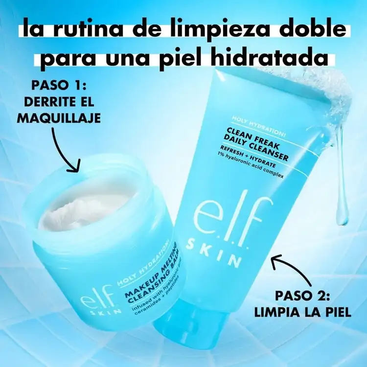 e.l.f. SKIN Holy Hydration! Clean Freak Limpiador facial suave para una piel fresca e hidratada