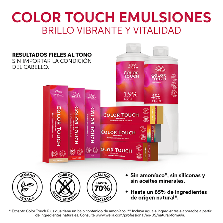 Color Touch - Emulsión, fiel al tono en todo cabello