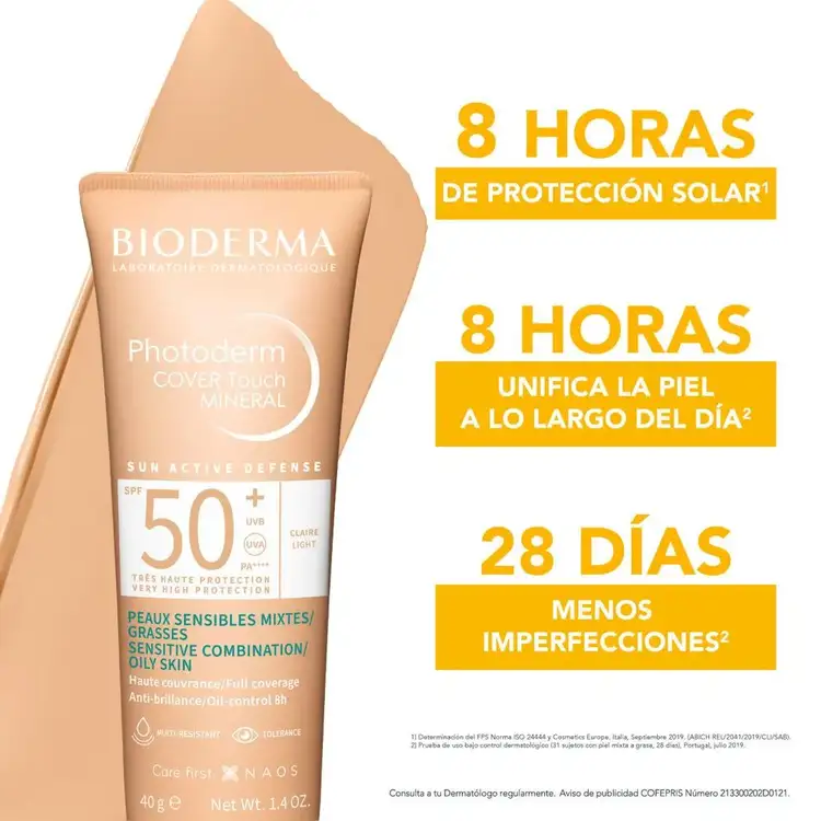 Photoderm Cover Touch - Protector solar, cobertura matificante con protección mineral