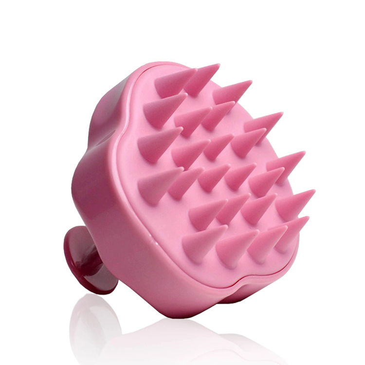Pink Scalp Massage Cepillo estimula el cuero cabelludo