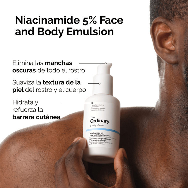 Niacinamide 5% Face And Body - Emulsión, mejora la textura de la piel y reduce manchas