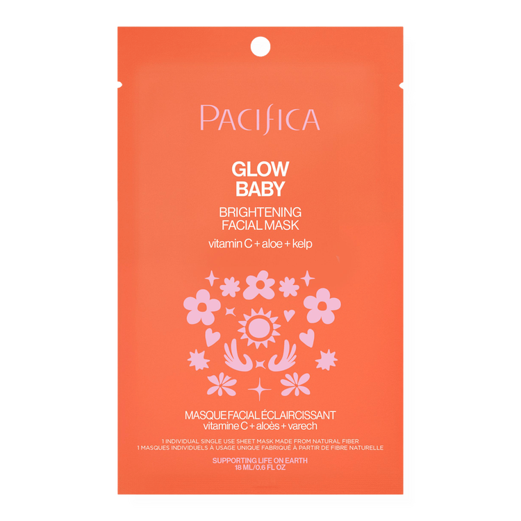 Glow Baby Vitamin C Brightening Mascarilla en hoja rápida absorción
