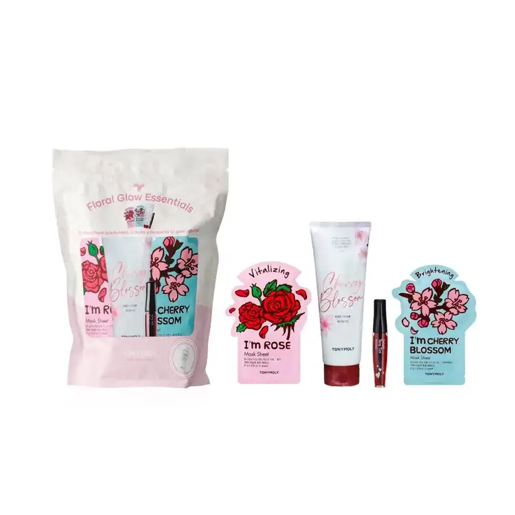 Mother's - Set de regalo, Tinta para labios 02 red light + Cherry Blossom Sheet Mask + I am Rose Sheet mask + Cherryblossom chok chok cream + wonder ceramide toner