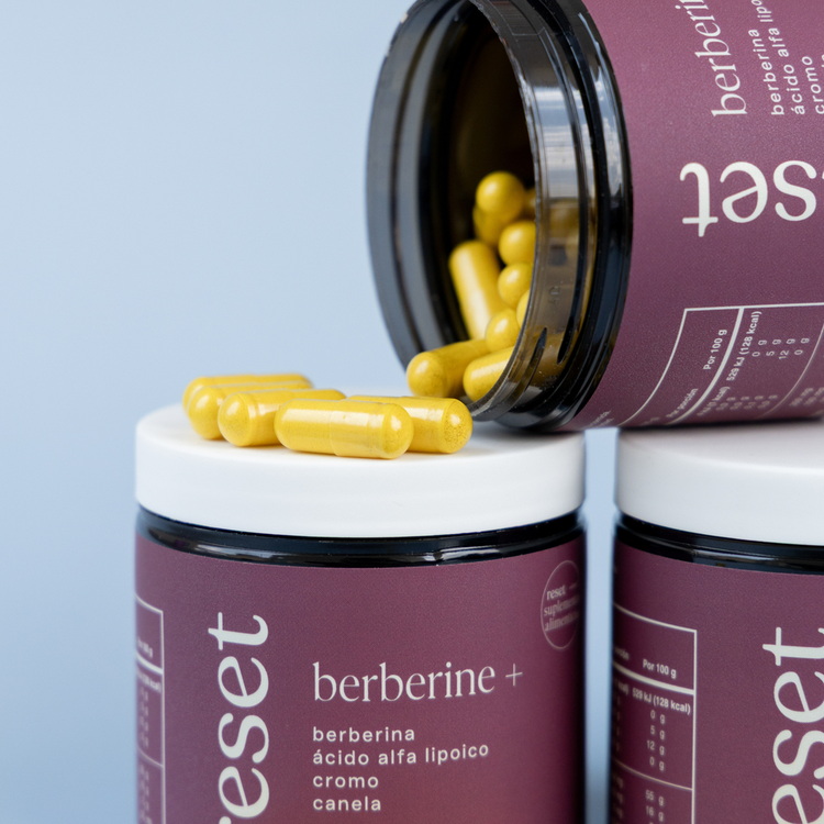 Berberine + Suplemento alimenticio contribuye a soporte metabólico, control de glucosa y manejo de peso