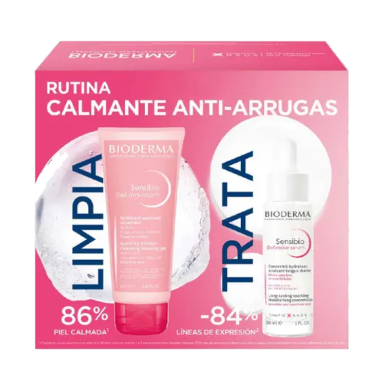 Sensibio - Set de regalo, gel moussant 100 ml + suero defensive 30 ml
