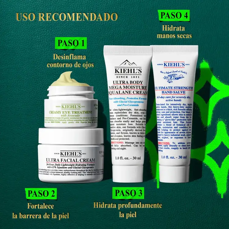 Head to toe Hydrators - Set de regalo, crema facial + crema de ojos + hidratante corporal + crema de manos