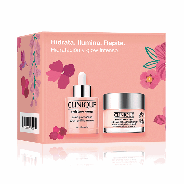 Moisture Surge - Set de regalo, Active Glow Serum + Hidratante Moisture Surge