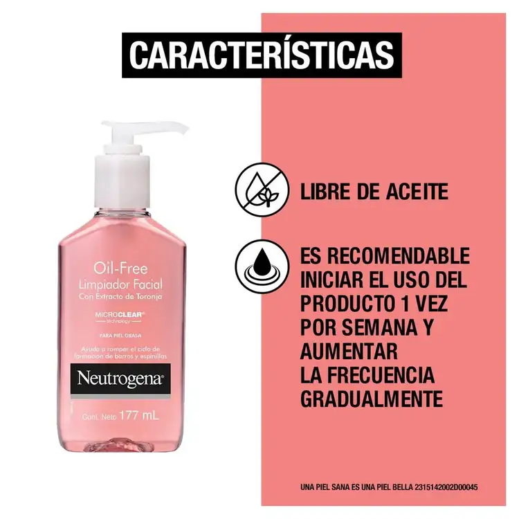 Oil Free - Limpiador facial, fórmula en gel