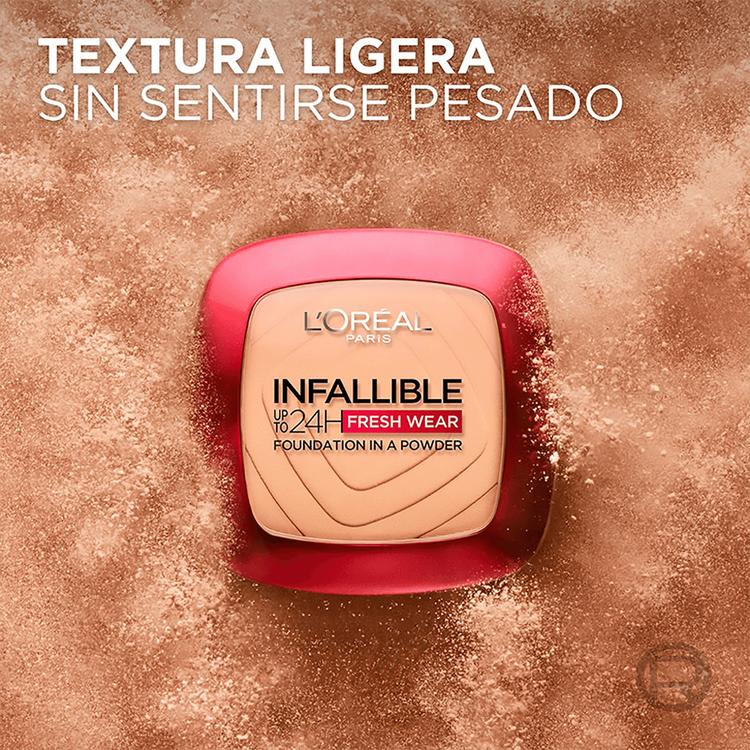 Infallible Freshwear 24H - Polvo de maquillaje, acabado mate y larga duración
