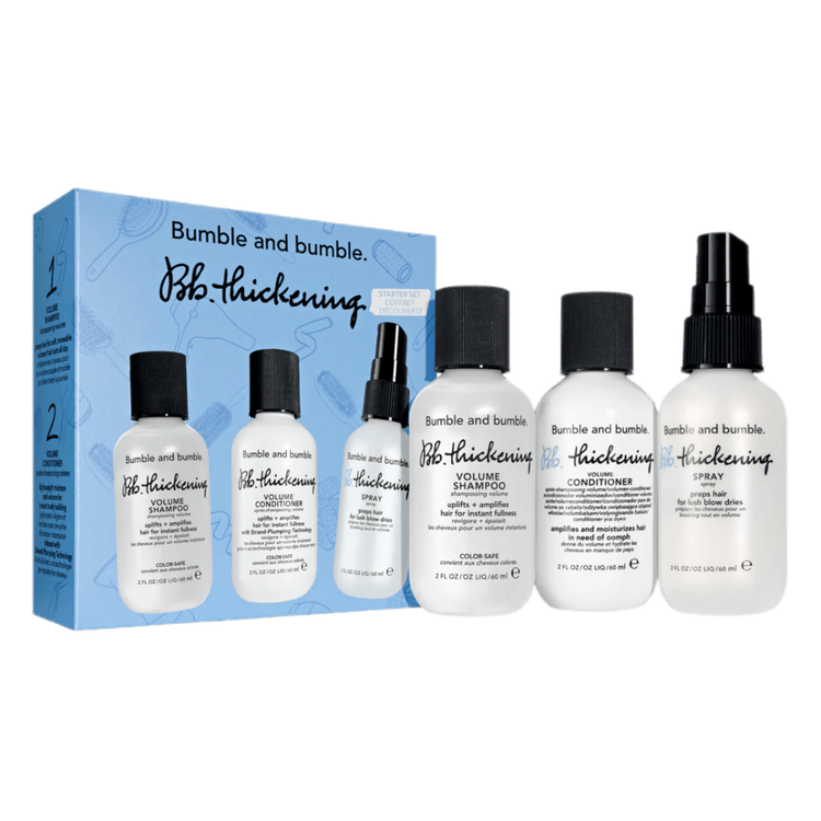 Thickening - Set de regalo, voluminizador para el cabello espesante, acondicionador + spray de textura hilada en seco