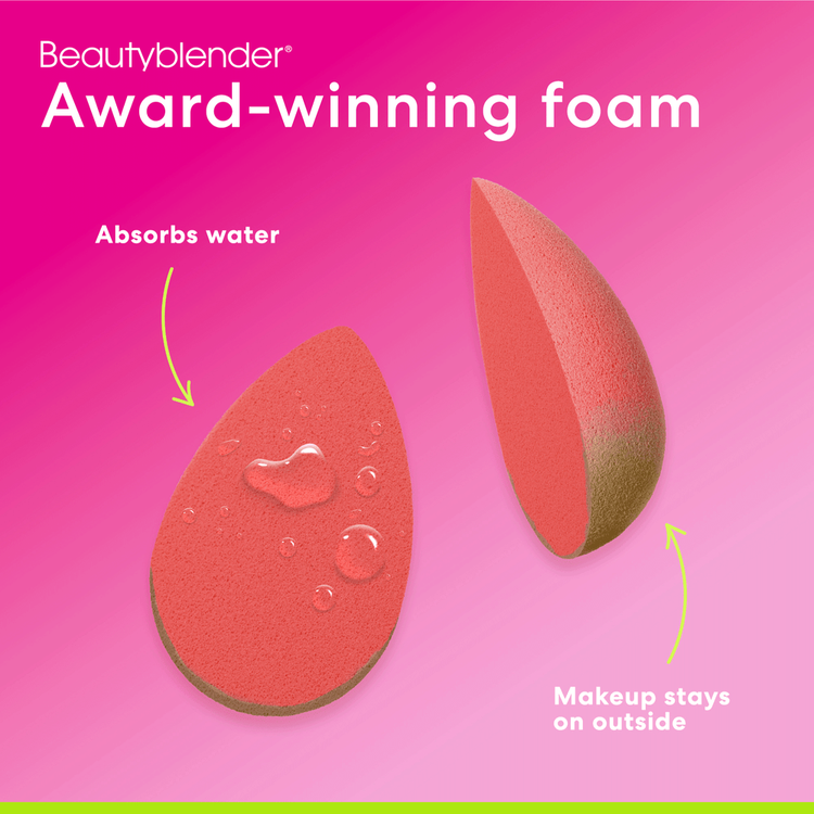 Beautyblender Beauty.Blusher Cheeky Makeup Sponge Esponja para maquillaje aplica rubor e iluminador fácilmente.
