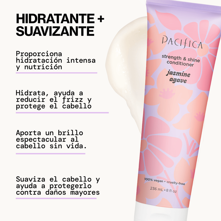 Jasmine Agave Strength + Shine - Acondicionador, ayuda a reparar el cabello