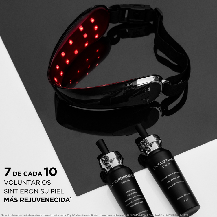 Unicled Neck & Chin Mask Dispositivo led con tecnología de luz infrarroja