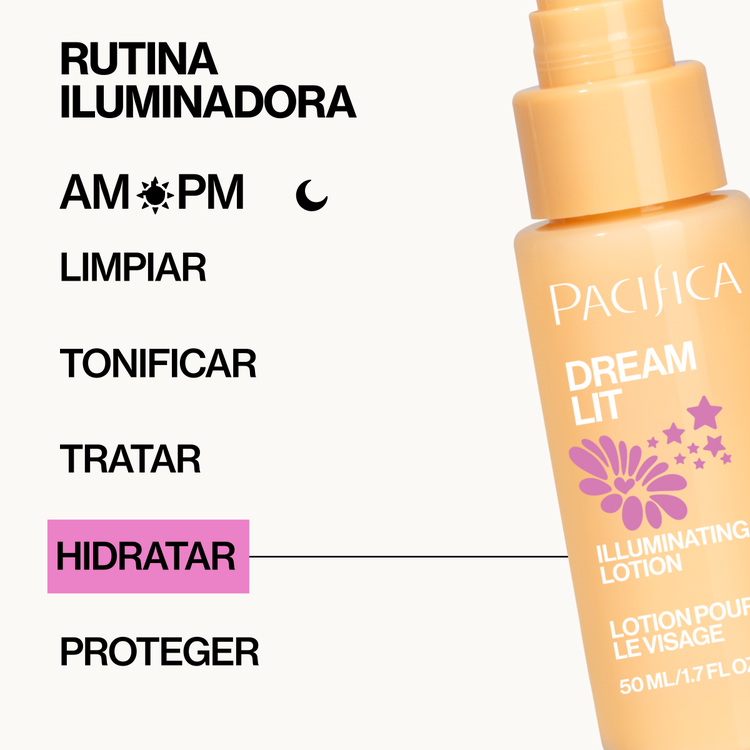 Dreamlit Illuminating Loción facial hidrata e ilumina la piel