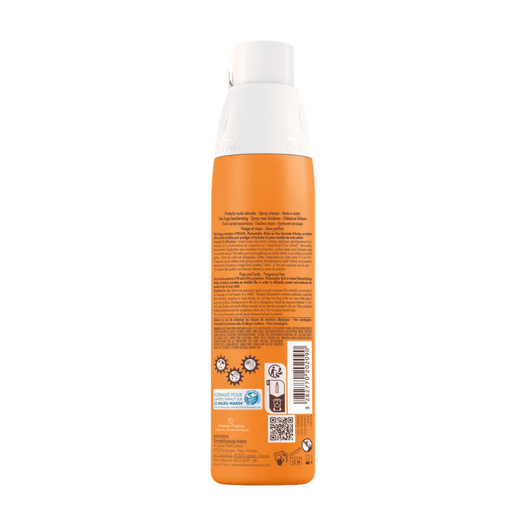 Spray Alta Protección Protector solar para la piel sensible