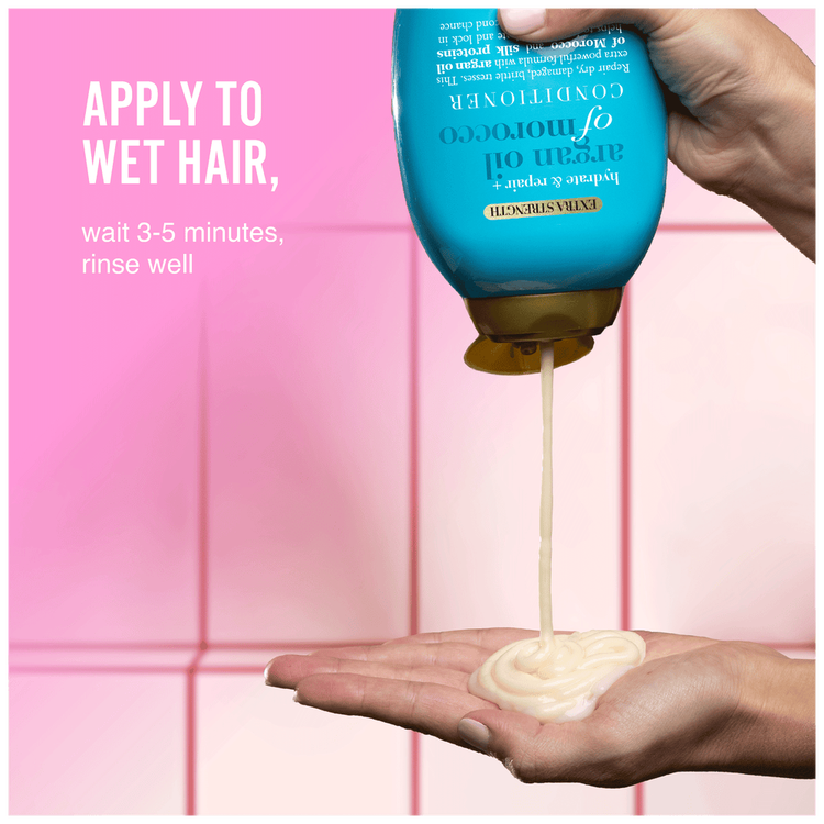 OGX Salon Size Argan Oil Of Morocco Extra Strenght Conditioner Acondicionador con argán