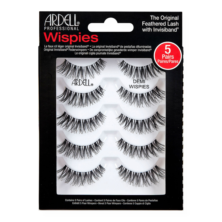 Lash Demi Wispies 5 Pair Multipack Paquete de 5 pares de pestañas pestañas dramáticas que realzan la mirada.
