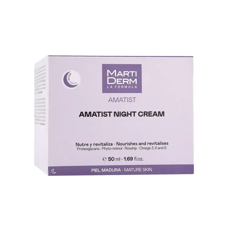 Amatist Night Cream Crema de noche hidrata, renueva y mejora textura