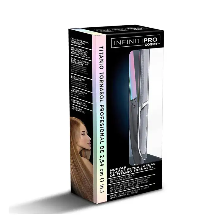 Conair InfinitiPro - Alaciadora 1" placas rainbow