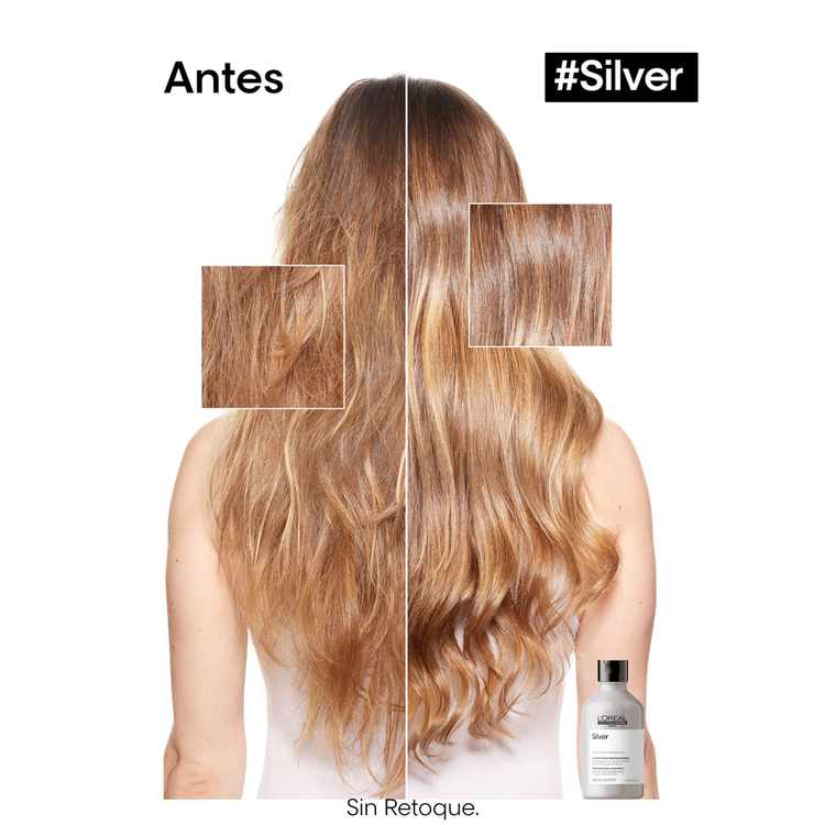 Silver - Shampoo, elimina tonos amarillentos