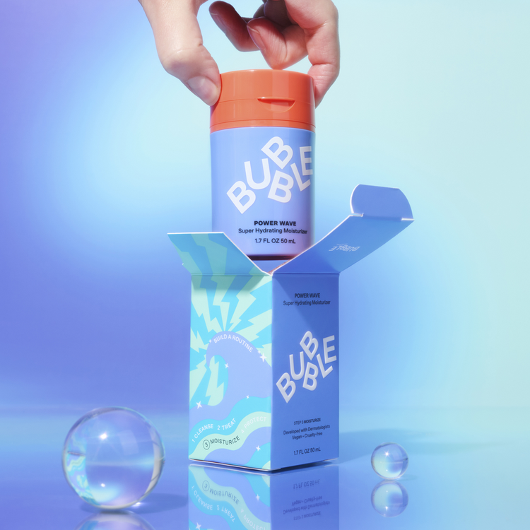 Power Wave - Crema hidratante, la textura sedosa de power wave es suave con la piel sensible e irritada