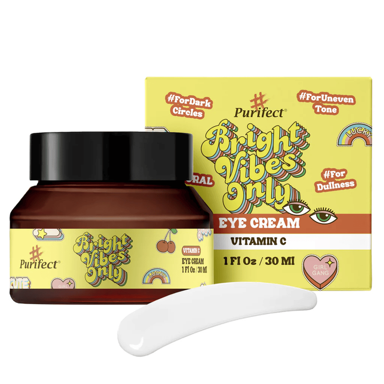 Eye Cream Bright Vibes Only Vitamin C Crema de ojos vitamina c reduce ojeras