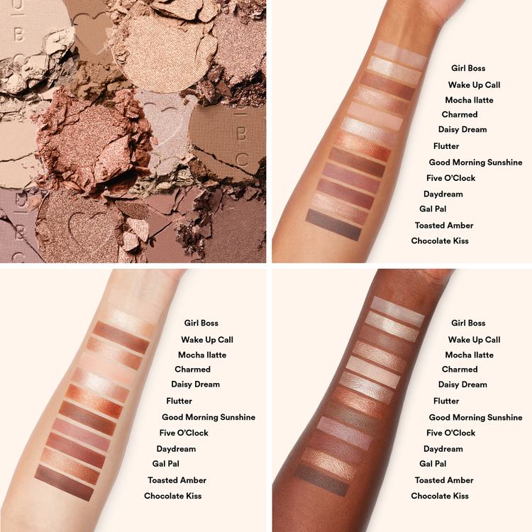 12 Pan Eye Shadow - Paleta de sombras, cobertura media