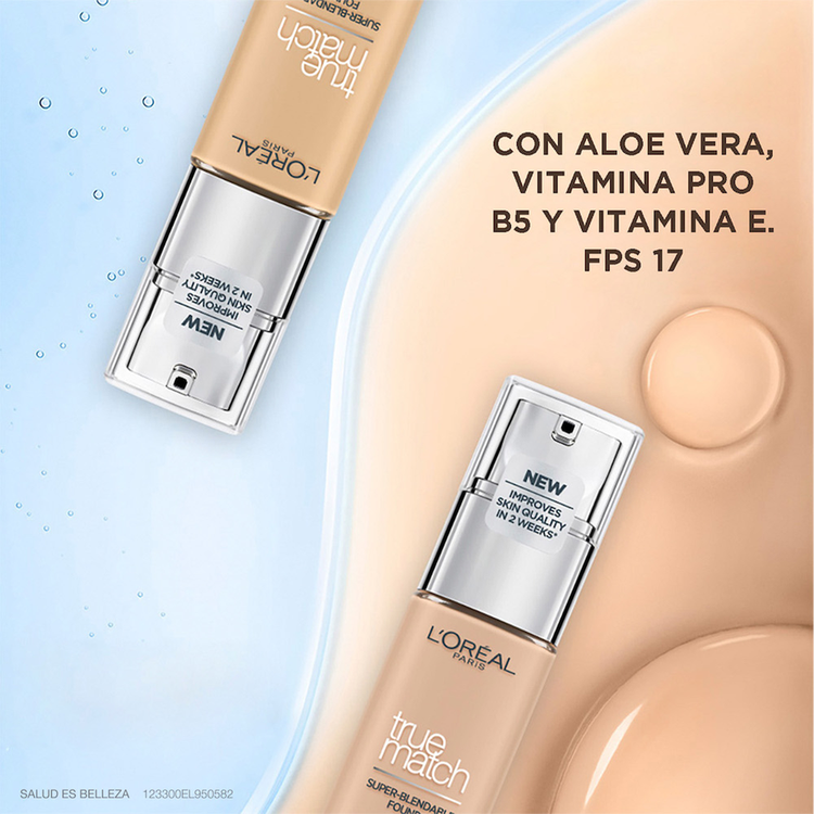 True Match - Base de maquillaje líquida, con ácido hialurónico