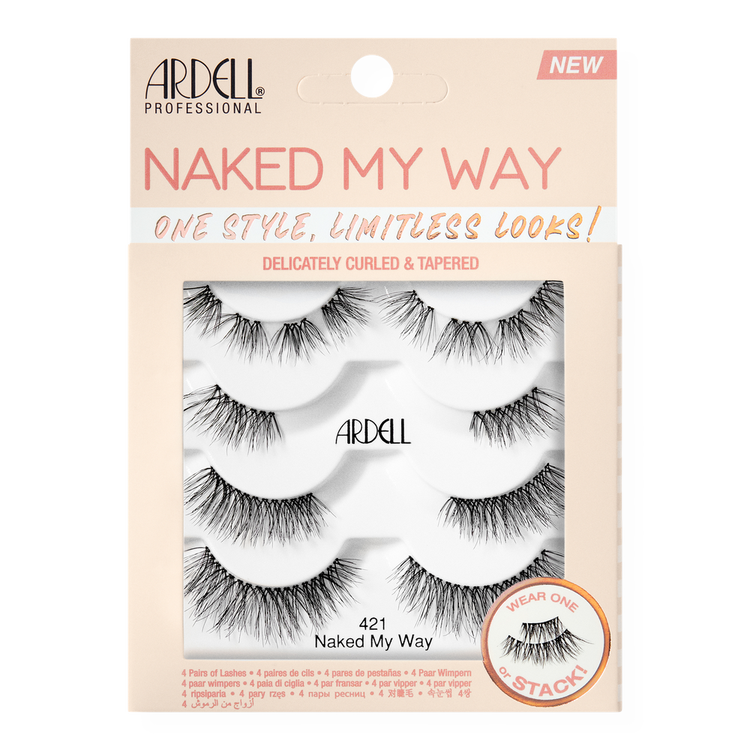 Naked My Way 421 Customizable False Lash Multipack Set personalizable de pestañas set personalizable con múltiples opciones.