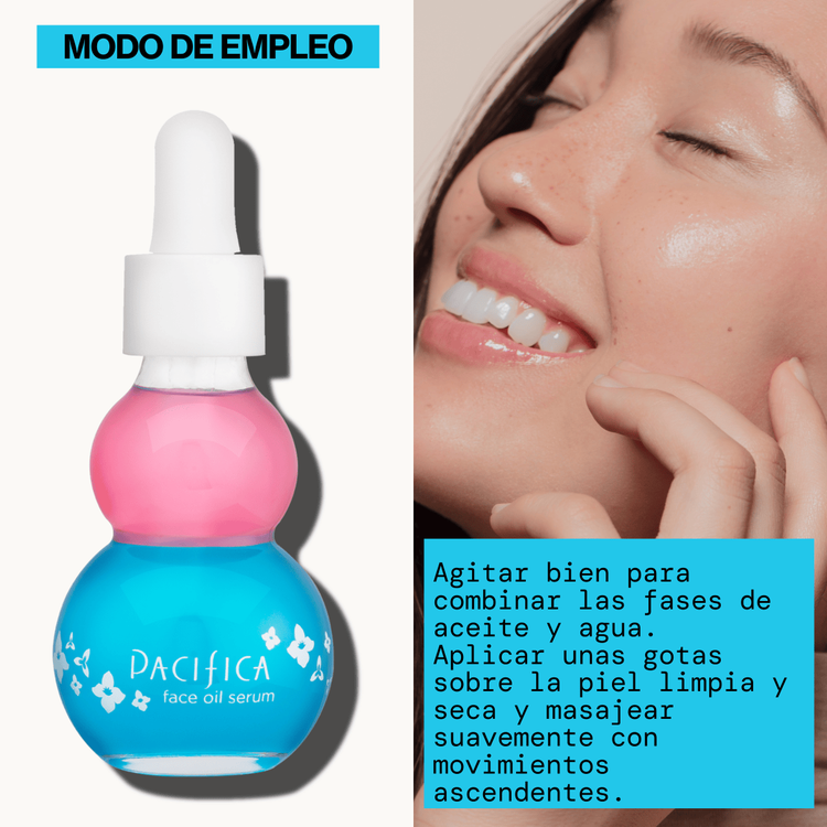 Flower Biome Suero en aceite hidrata, regenera y da luminosidad.