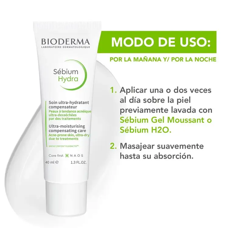 Sebium Hydra - Crema facial, hidrata y calma la piel irritada