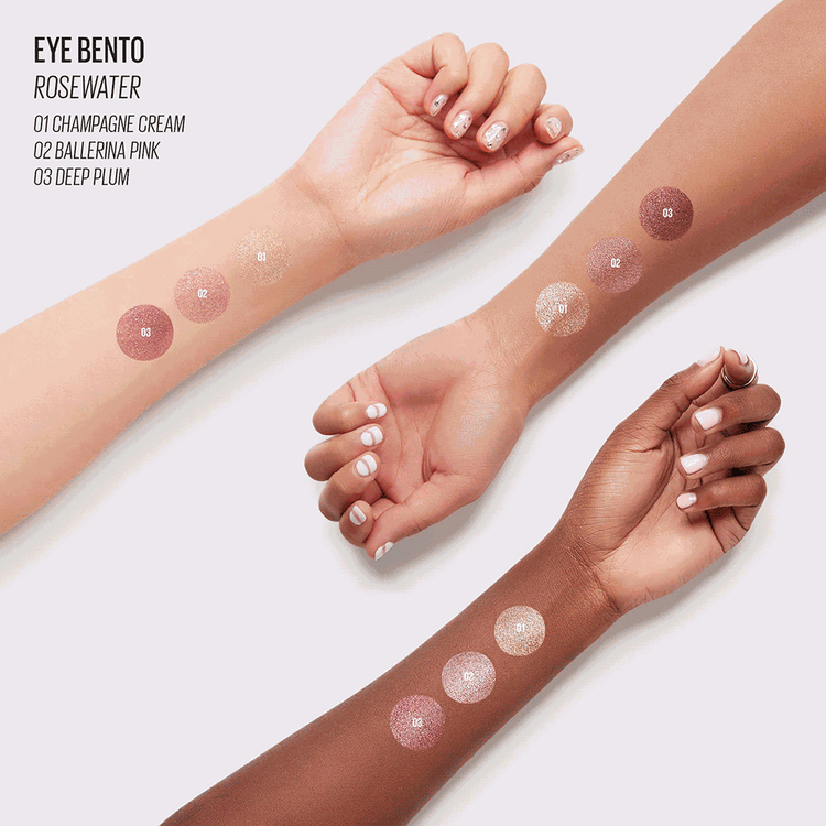 Beauty Bento - Trio de sombras, compacto y portátil