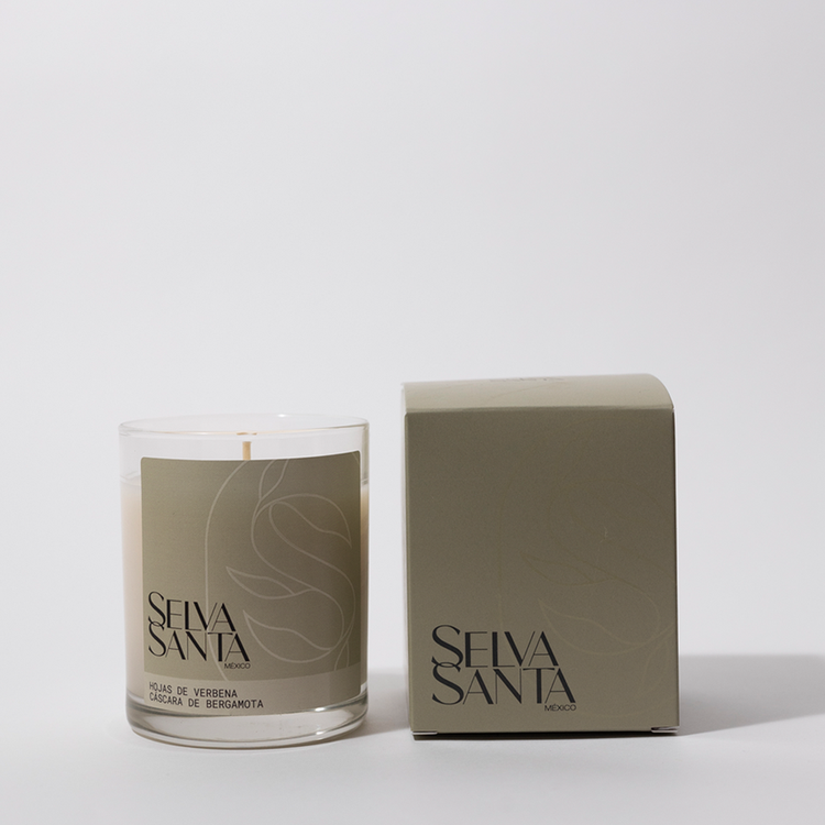 Verbena y Bergamota - Vela perfumada, dura hasta 50 horas