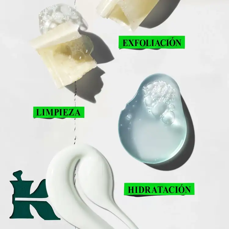 Men's Energizing Essentials - Set de regalo, limpiador facial + jabón exfoliante + tratamiento hidratante