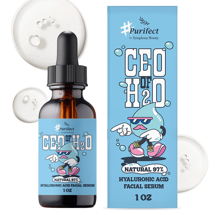 Facial Serum Ceo Of H2O Hyaluronic Acid 100 Suero facial hidratante hidrata piel apagada y flexible