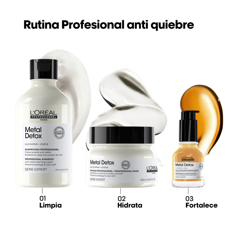 Metal Detox - Shampoo, menor riesgo de quiebre