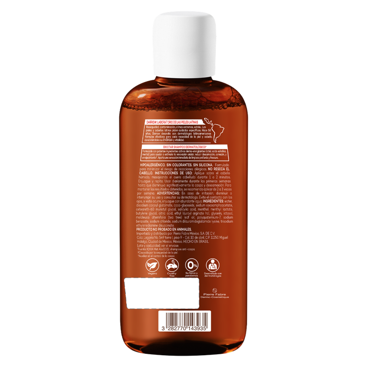 Doctar Shampoo 87% ingredientes de origen natural