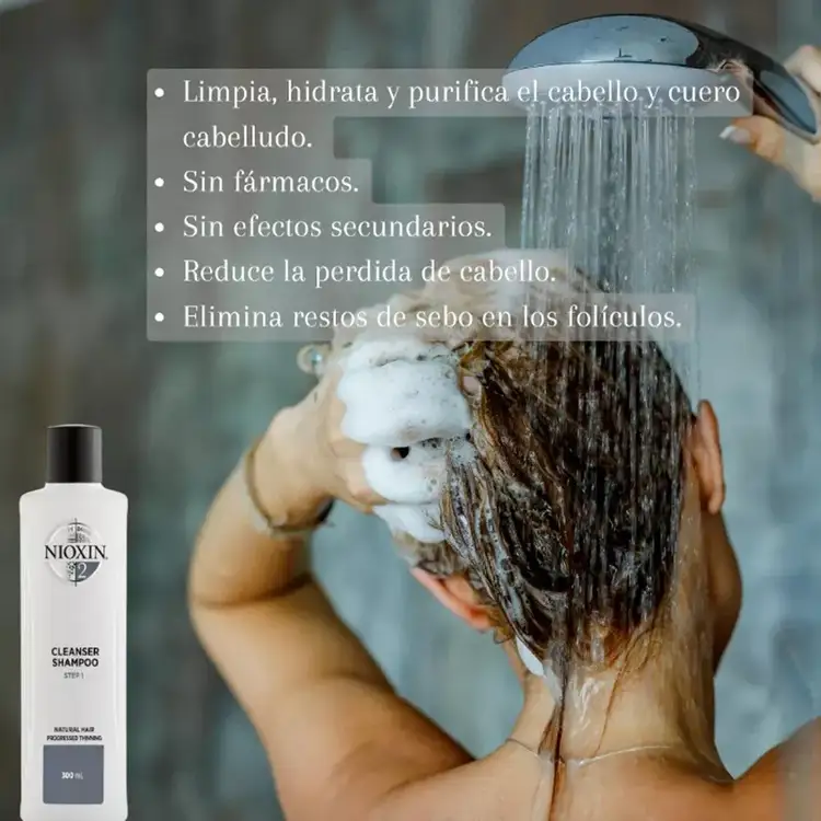 Sistema 2 - Shampoo, para cabello natural con adelgazamiento capilar