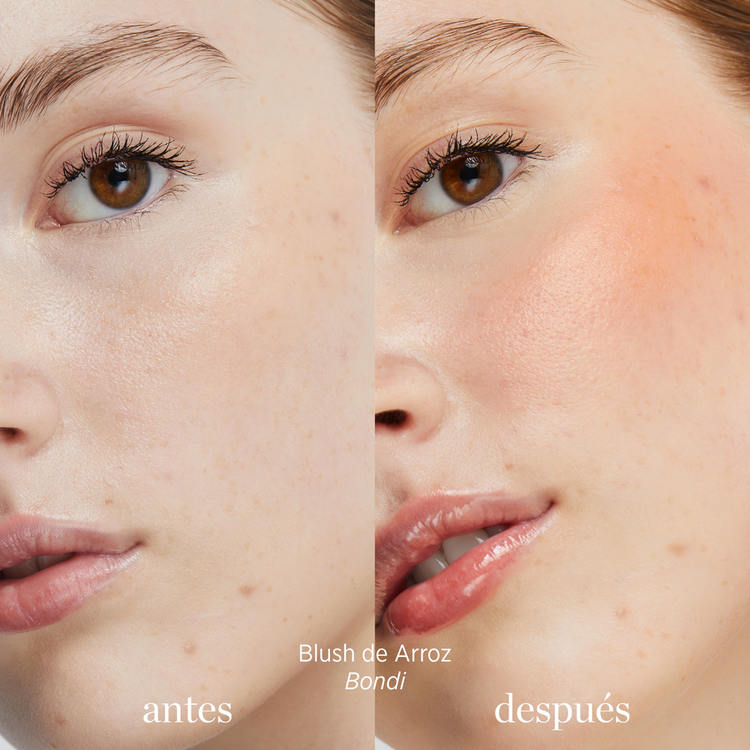 Rice Powder Blush Blush de arroz absorbe la grasa y ofrece avabado mate