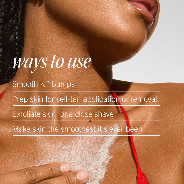 KP Bump Eraser - Exfoliante corporal con 10% de AHA, reduce la apariencia de los granitos
