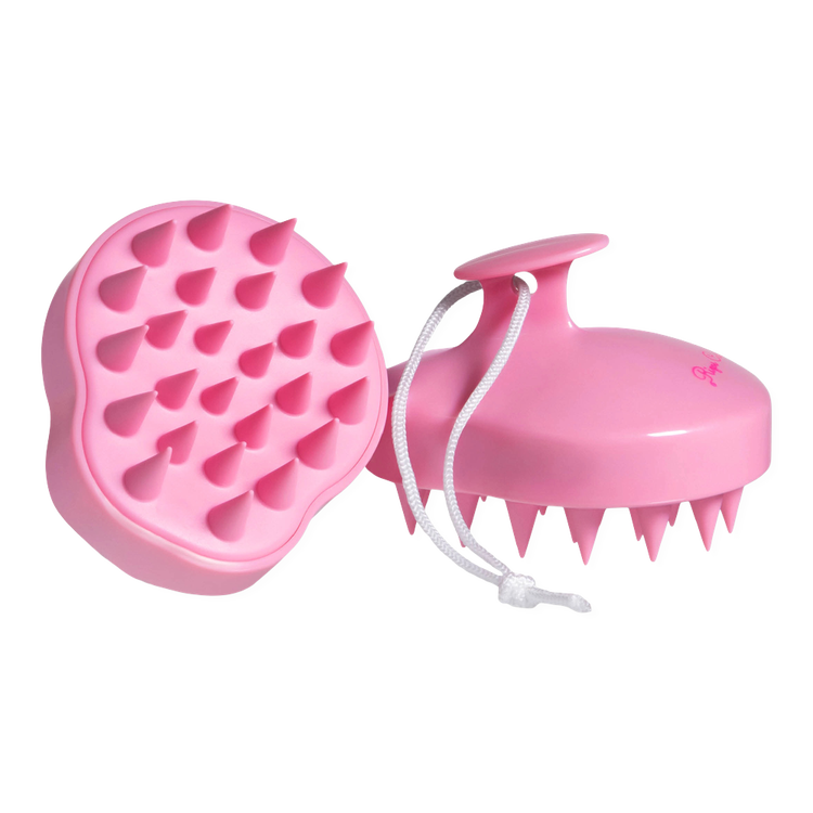 Pink Scalp Massage Cepillo estimula el cuero cabelludo